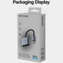 Vention Adaptador de Audio BIGHA USB-C a Jack 3.5 mm y USB-C PD Gris